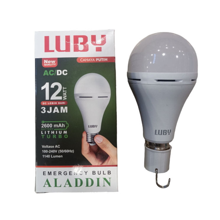 LUBY - Lampu Emergency Luby Aladdin 12 Watt New