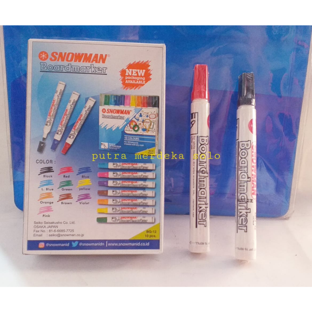 

Spidol Whiteboard Snowman Spidol Papan Tulis Snowman