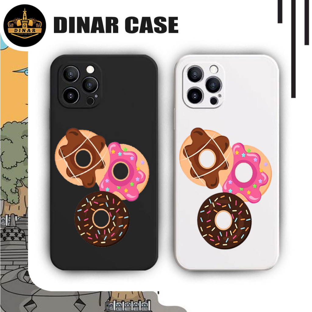 Softcase Infinix Smart 6 7 hot 9play 10play 10T 11 11s 12 play Note 12 X657.   Motif Gambar donat DN