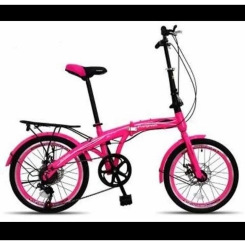 Sepeda Lipat Evergreen speed 20 inch