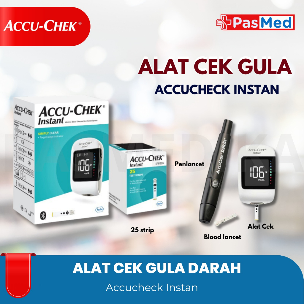 Accu-Chek Instant Paket Alat Cek Tes Gula Darah