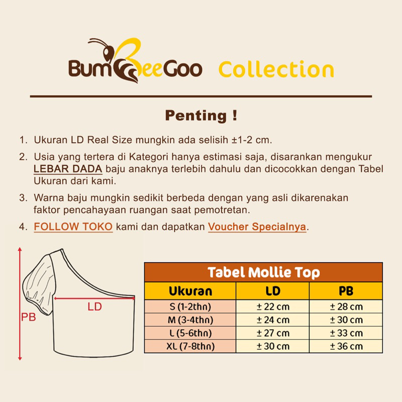 Grosir Bumbeegoo - Mollie Top One Shoulder Semi Crop Top / Atasan Anak Perempuan Waffle Premium