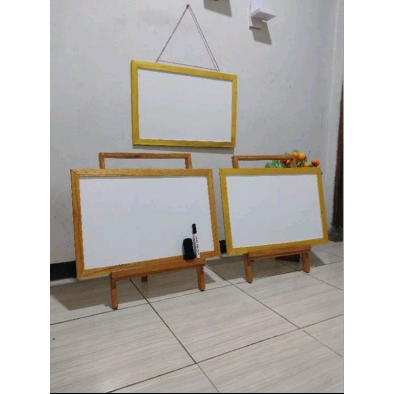 

papan tulis anak ukuran 45×65 +spidol+penyangga