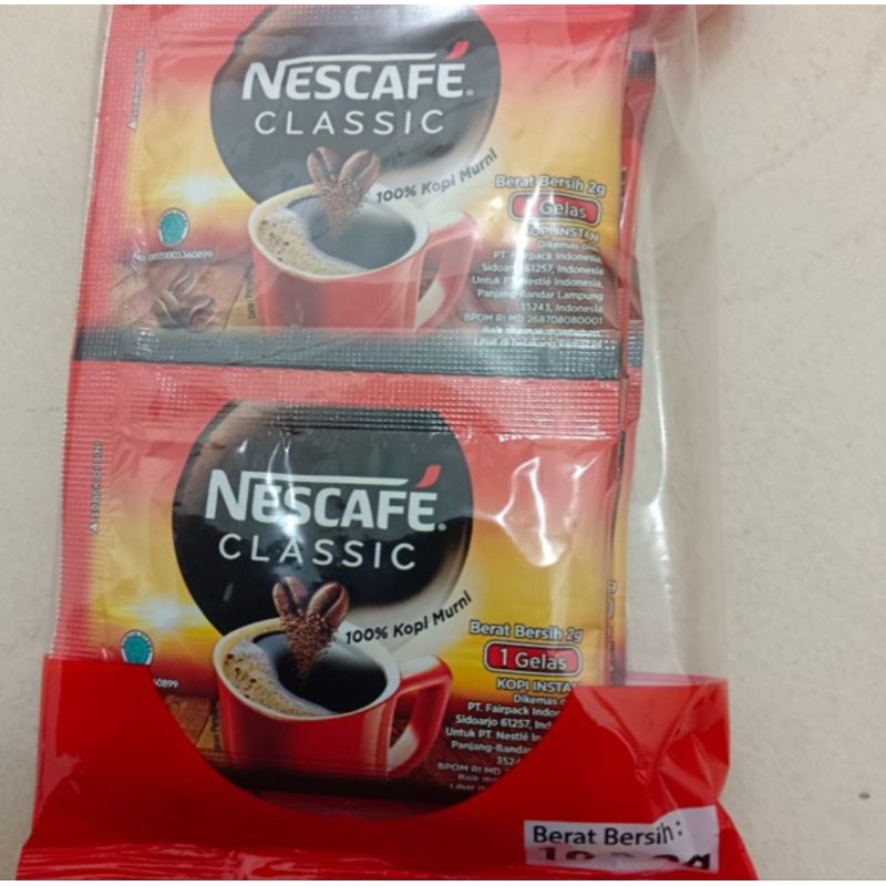 

nescafe classic 10 x 2 gr