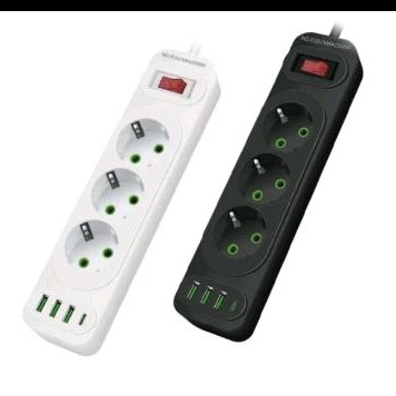 NEW PRODUCT POWER SOCKET 3PORT 3USB 1 TYPEC 2500W 10A COLOKAN LISTRIK STEKER
