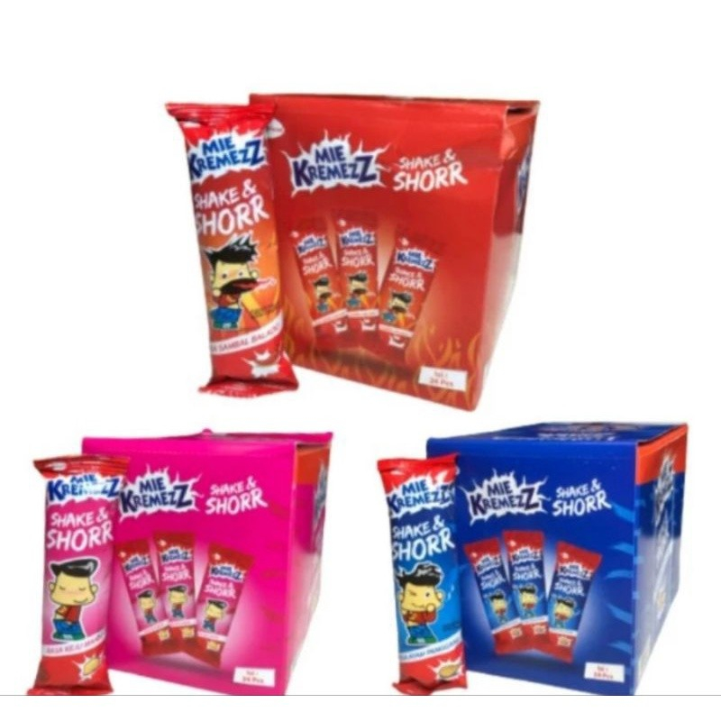 

Mie Kremezz Shoor Snack Mie Kering 11gram Box (20 + 1pcs)