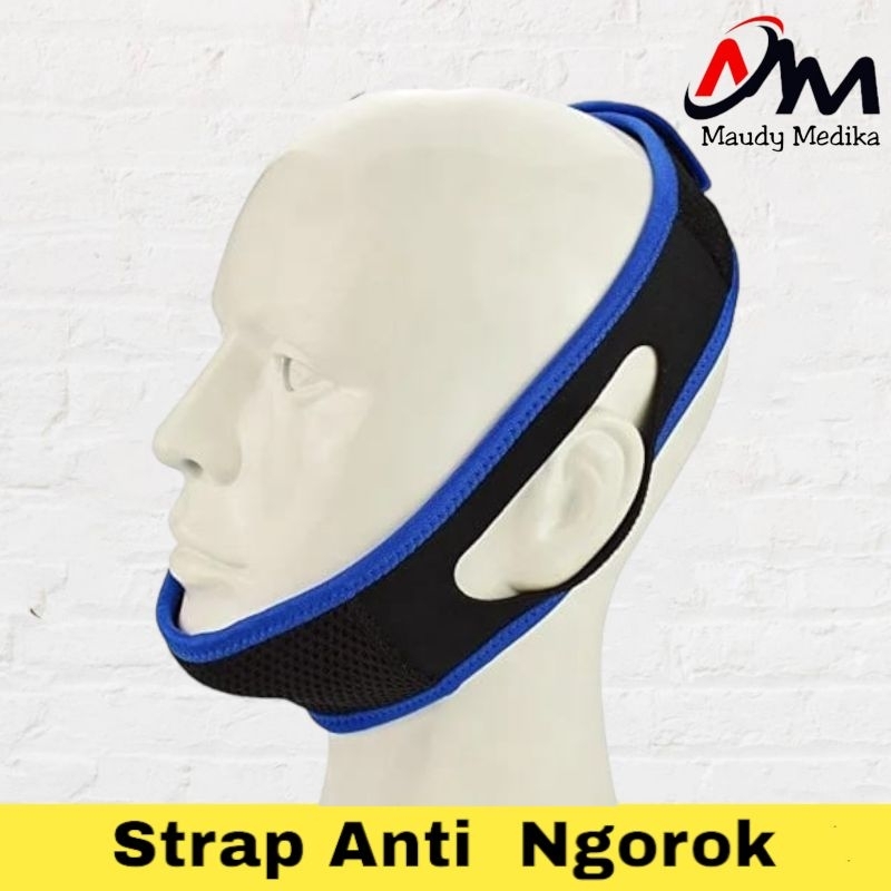 Brecket Penahan Dagu Anti Ngorok Bahan Neoprene  Alat Mengatasi Ngorok  Alat Ngorok