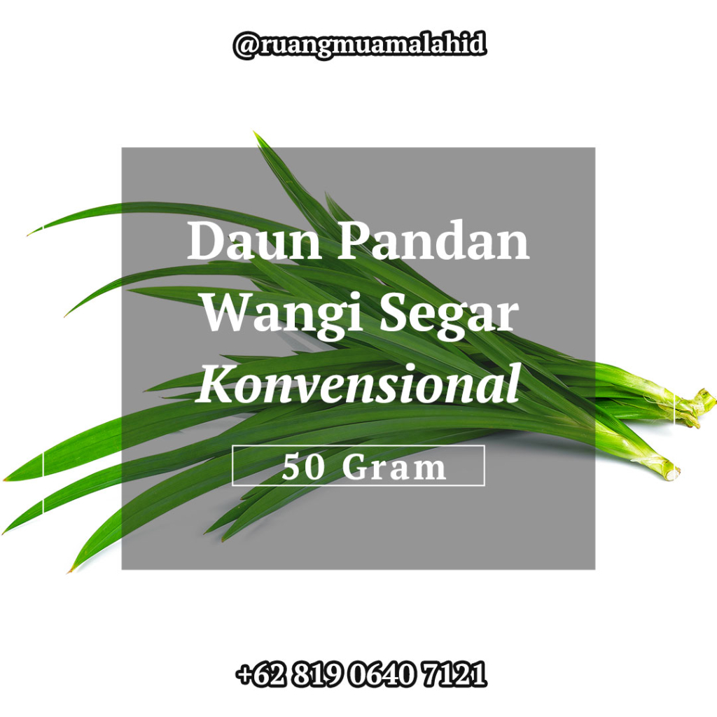 

Daun Pandan Wangi Segar Tanpa Duri Per Ikat 50 Gram