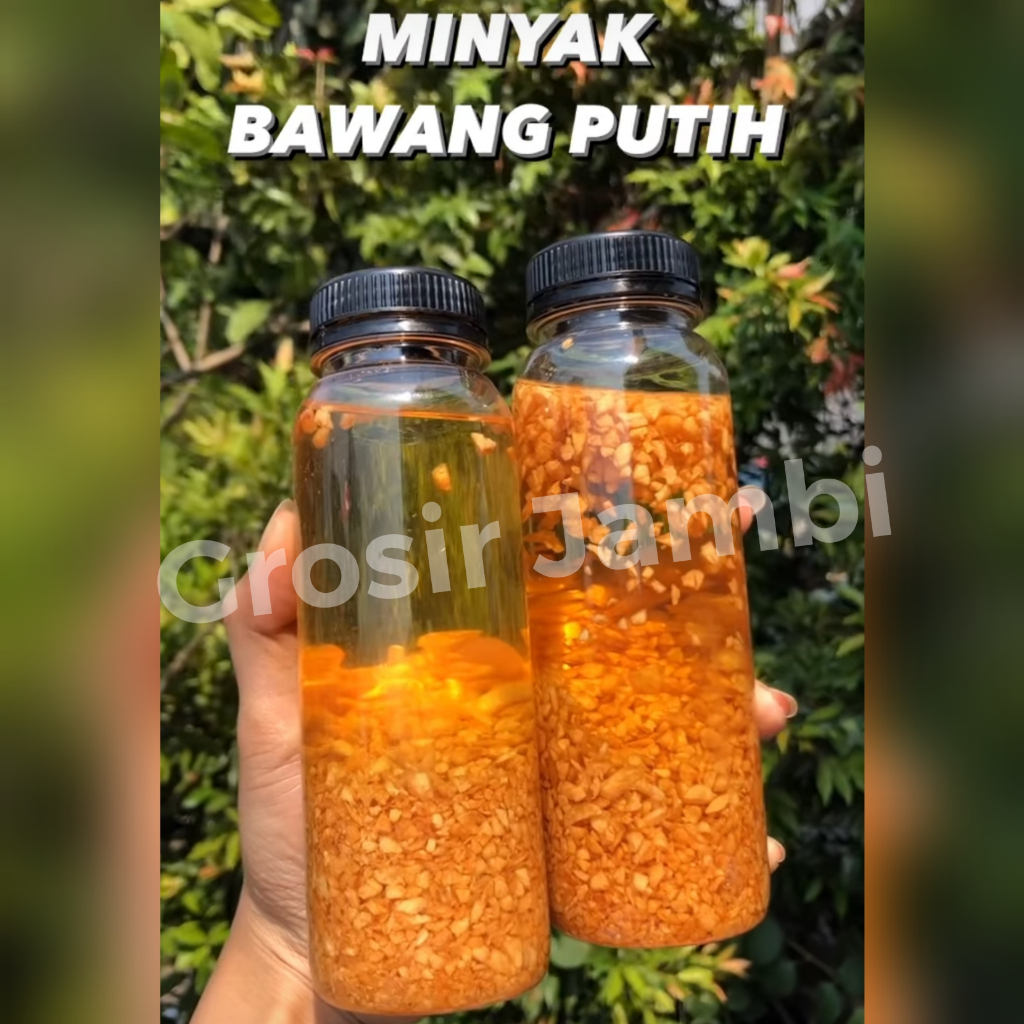 

Minyak bawang putih kemasan botol siap saji