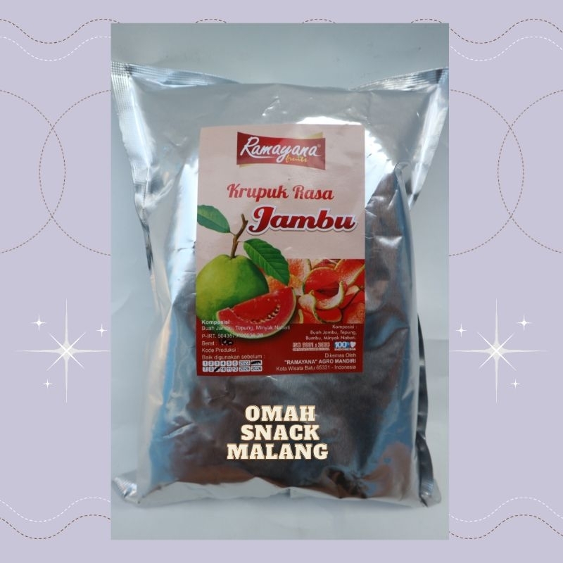 

SNACK KERUPUK KRUPUK BUAH JAMBU RAMAYANA 100 GRAM CAMILAN KEKINIAN ENAK MURAH OLEH-OLEH KHAS BATU MALANG