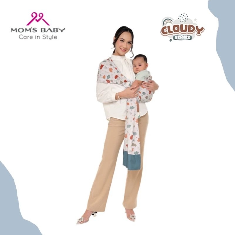 Mom's baby gendongan samping multifungsi cloudy series