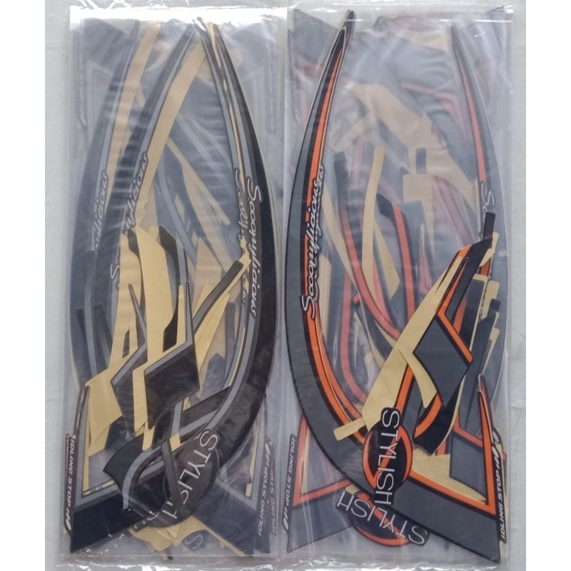 STRIPING HONDA SCOOPY STYLISH TAHUN 2017