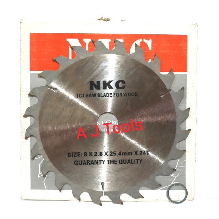 MATA GERGAJI KAYU NKC / CIRCULAR SAW 8" inch x 24T merk NKC