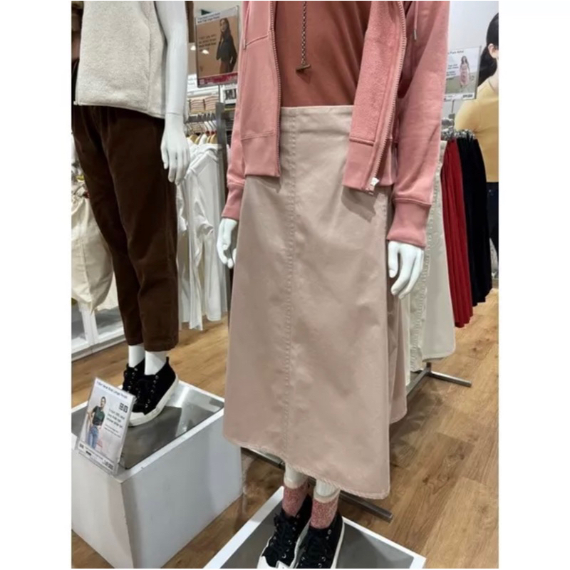 Preloved Rok Linen Cream by Uniqlo