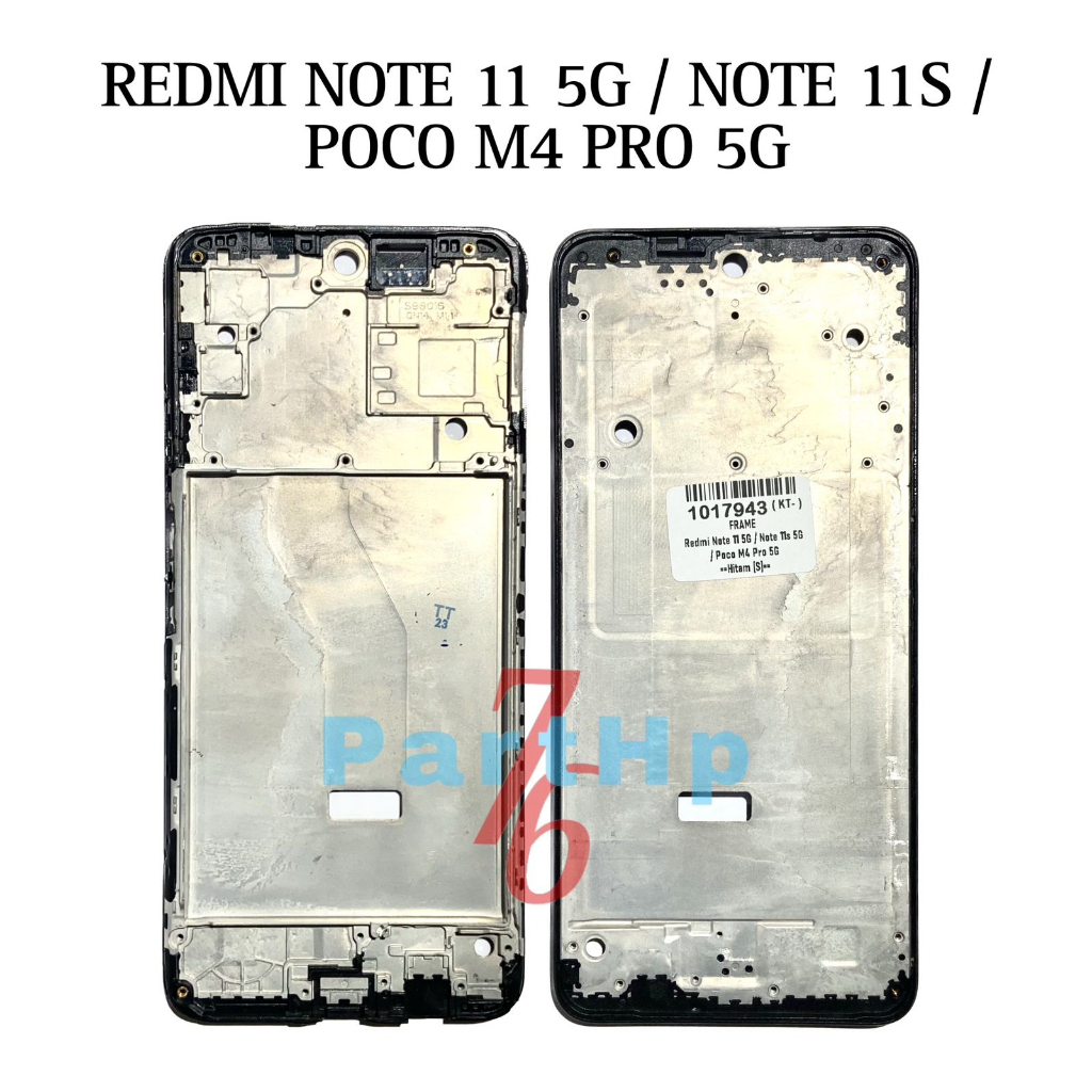 Frame Bezel Tulang Tengah Xiaomi Redmi Note 11 5G / Note 11S 5G / Pocophone Poco M4 Pro 5G - Dudukan