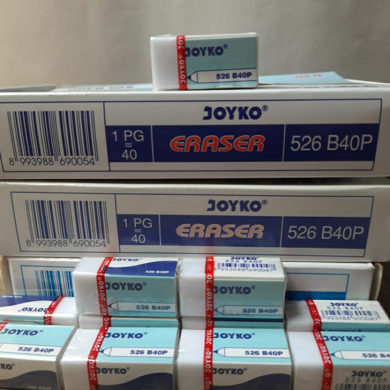

1 PACK ISI 40 PCS/PENGHAPUS JOYKO KECIL/STIP PENGHAPUS JOYKO 526 B40P