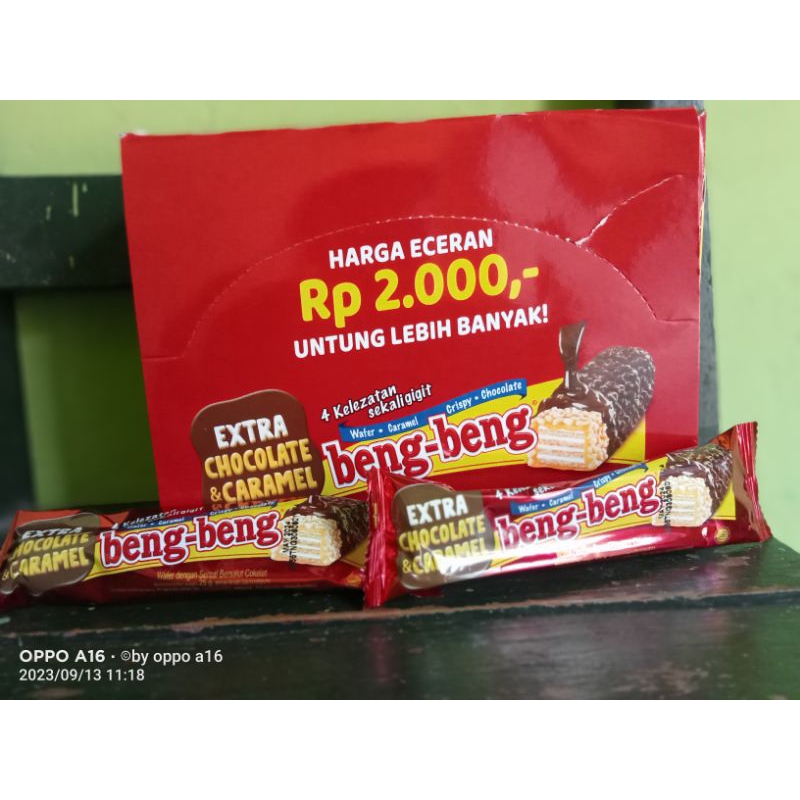 

Beng-beng wafer coklat caramel crispy