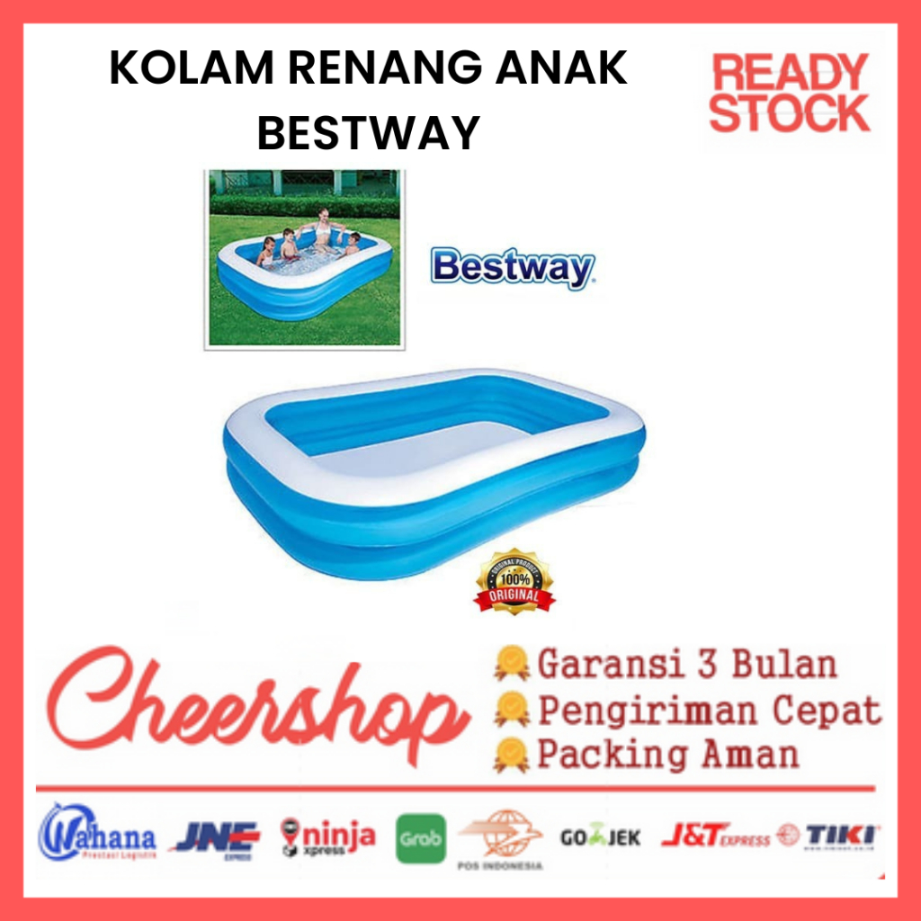 Kolam Renang Anak Besar BESTWAY Kolam Renang Karet Jumbo Family Pool