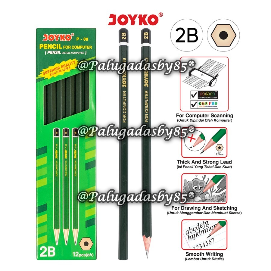 

(1 Biji) GROSIR Pensil JOYKO P-88 2B / Pencil Pensil Joyko P-88 2B / Pensil 2B Joyko P-88 (1 Biji)