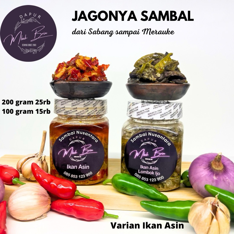 

Sambal Nusantara Dapur_Mbakbrin / Varian Ikan Asin (100g-200g)