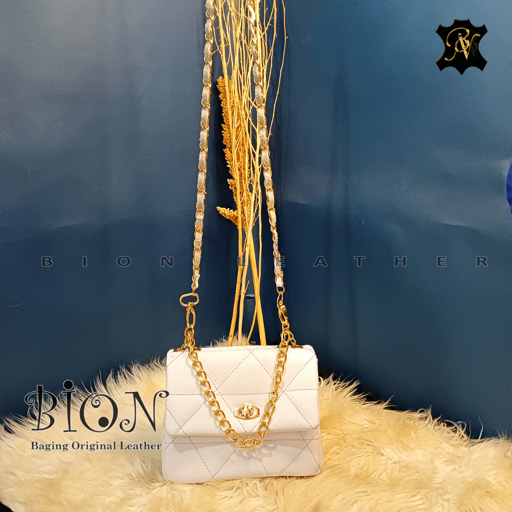BN154 BION LEATHER  TAS KULIT WANITA ASLI GARUT (KULIT DOMBA)