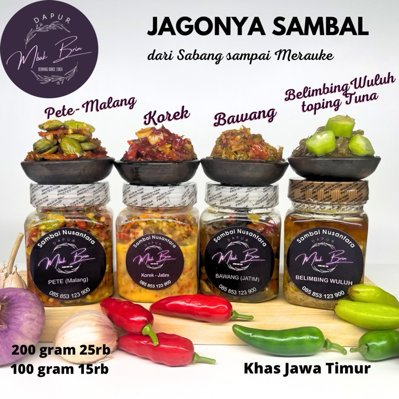 

Sambal Nusantara Dapur_Mbakbrin /Khas Jawa Timur (100g-200g)