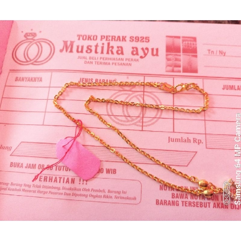 kalung perak anak 925 asli