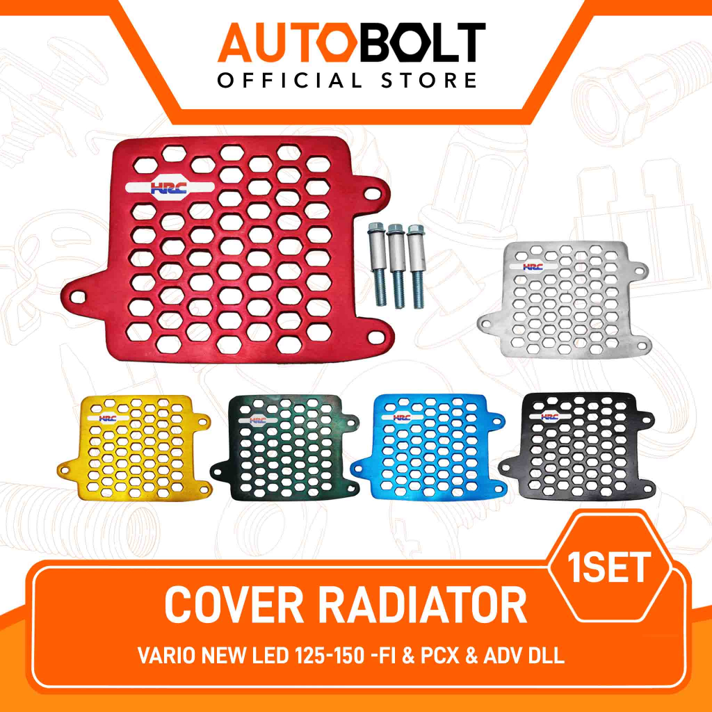 Cover Radiator Variasi HRC Honda PCX & ADV & Vario Techno 125 Old & Vario 125 150 New LED 2015 2018-