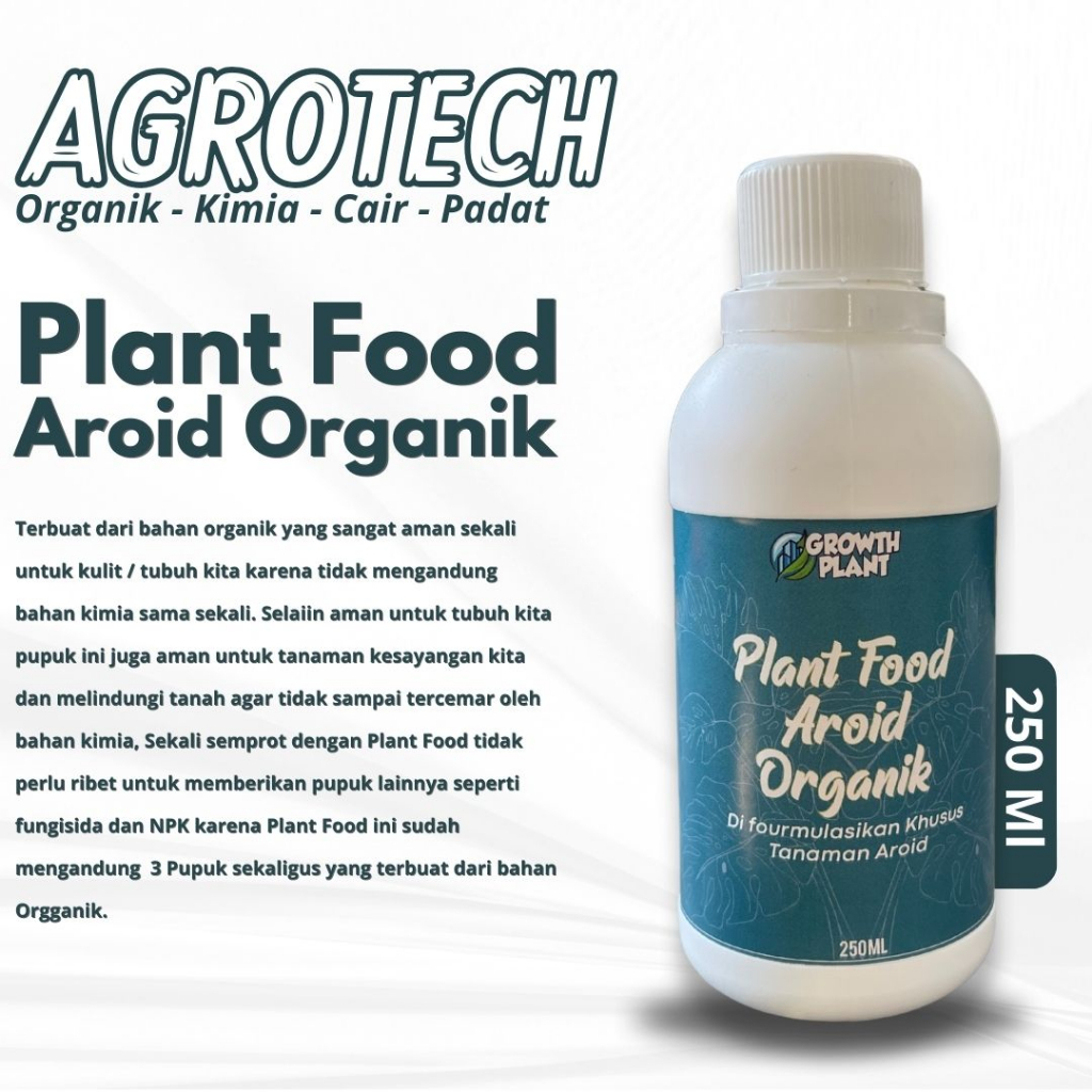 Nutrisi Lengkap Vitamin Tanaman Plant Food Aroid Organik 250 ML