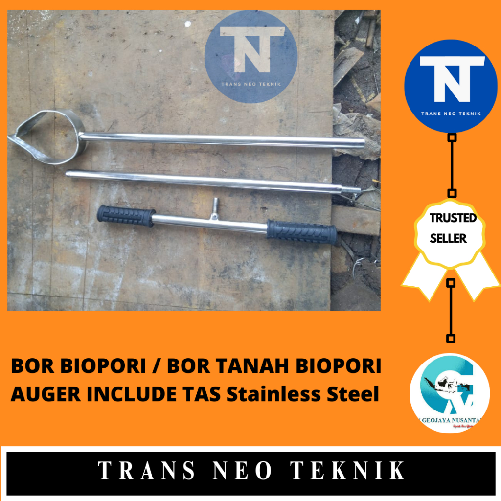 BOR BIOPORI / BOR TANAH BIOPORI AUGER INCLUDE TAS Stainless Steel