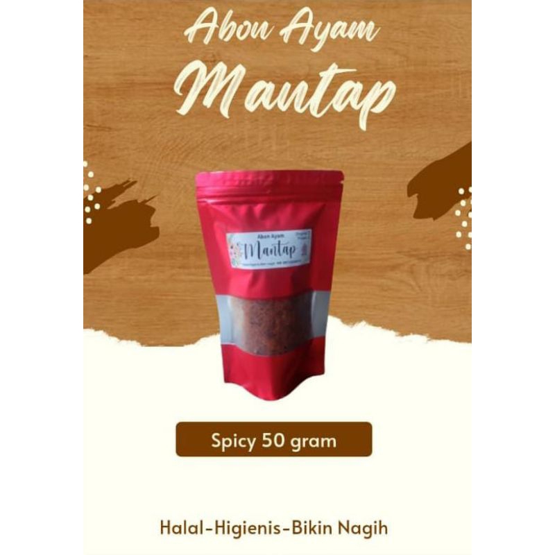 

ABON AYAM MANTAP PEDAS 50GRAM