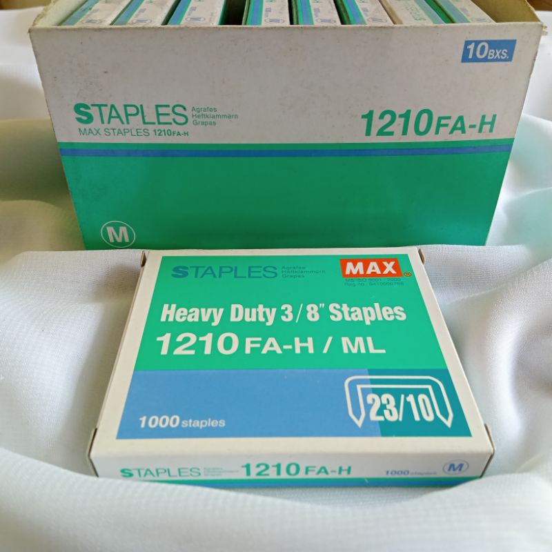 

[CUCI GUDANG/OBRAL] MAX STAPLES 12/10 FA-H/ML 3/8" inch isi staples stapler steples