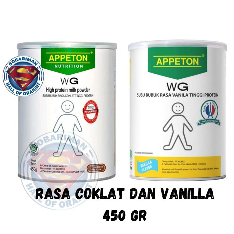 

Appeton Weight Again Adult/Dewasa 450 gr (Vanila & Coklat)