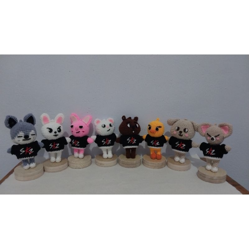 [custom] Boneka rajut Stray kids skzoo