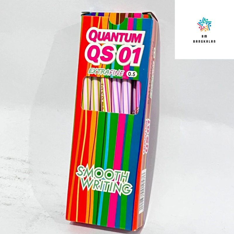 

Bolpen / Pulpen QUANTUM Lilin Spiral Ulir QS01 0.5 Extra Fine