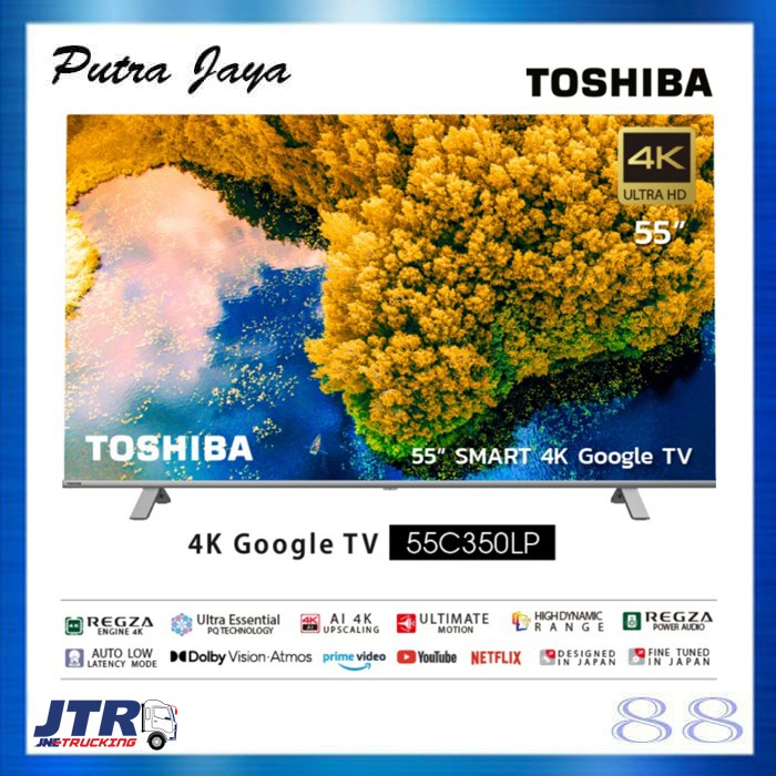 TOSHIBA 55C350LP 4K UHD HDR Smart Google TV 55 Inch 55C350