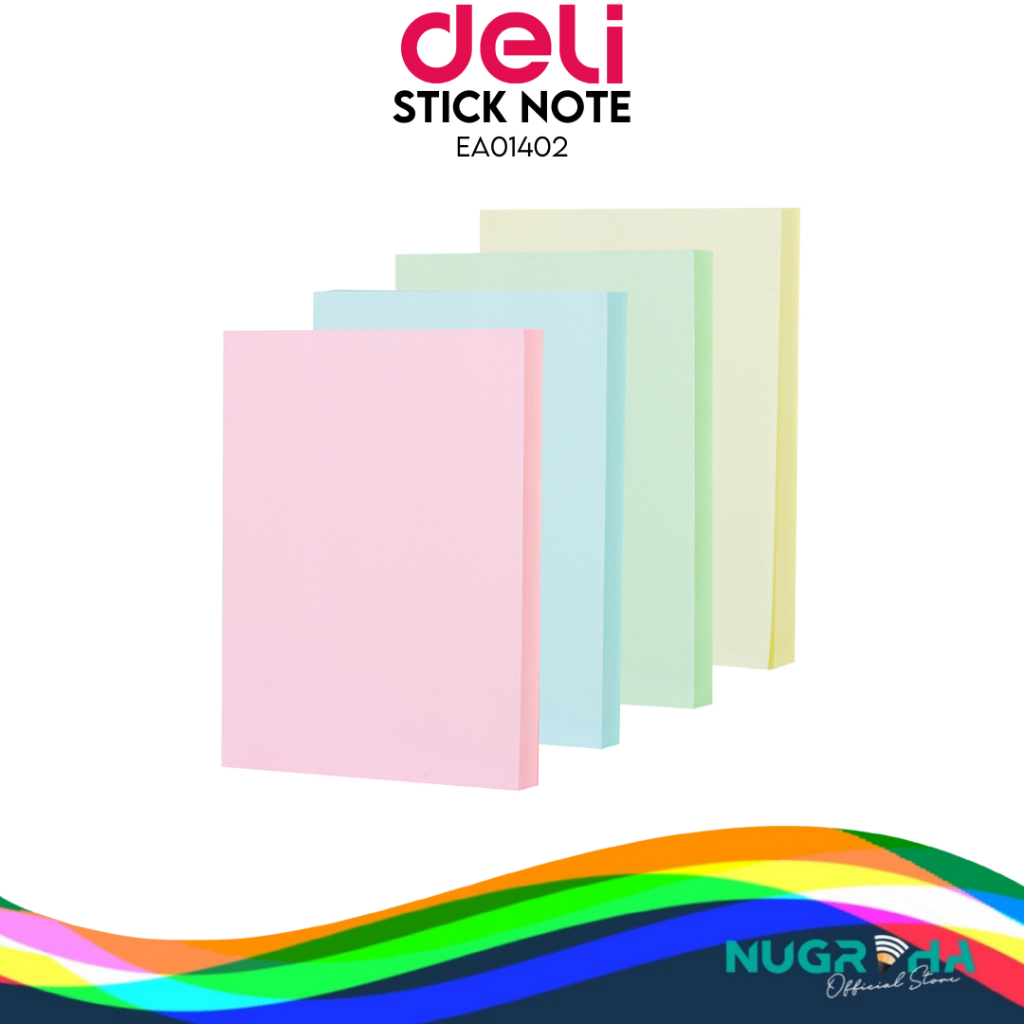 

Sticky Sticknote Notes Pad Deli Pastel A01402