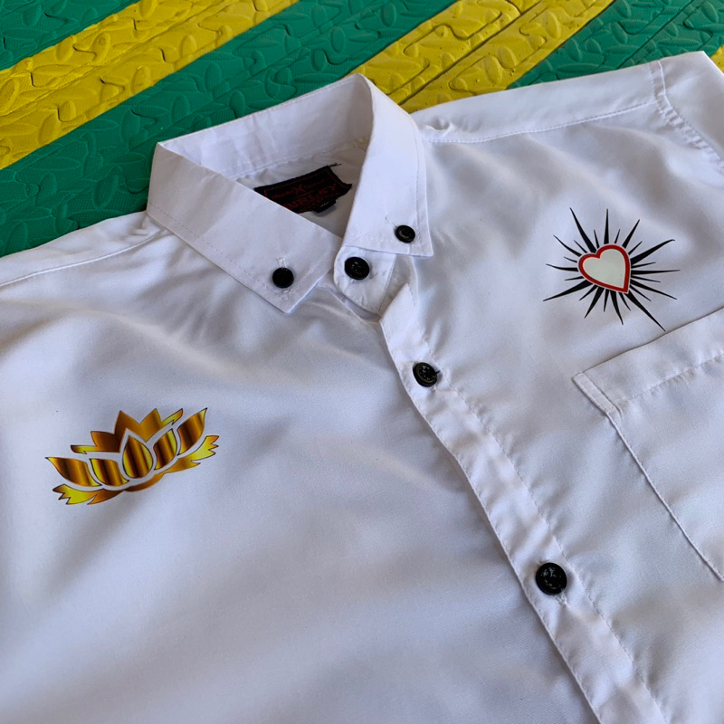 XSI Baju Kemeja PSHT TERATE EMAS simple, kemeja unisex Persaudaraan Setia Hati Terate 1922, baju Pen