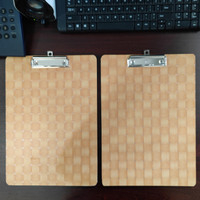 

Clipboard Kayu / Papan Jalan ukuran Folio, Clipboard motif kayu