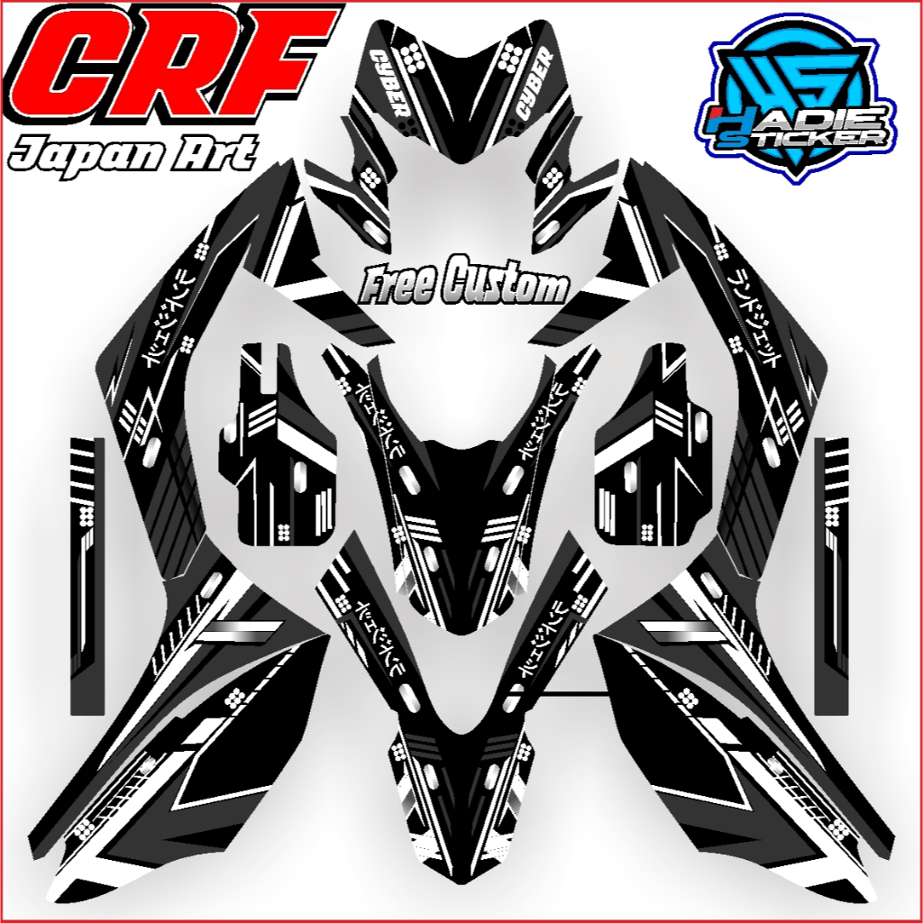 STICKER CRF 150L/Sticker jepang crf terbaru