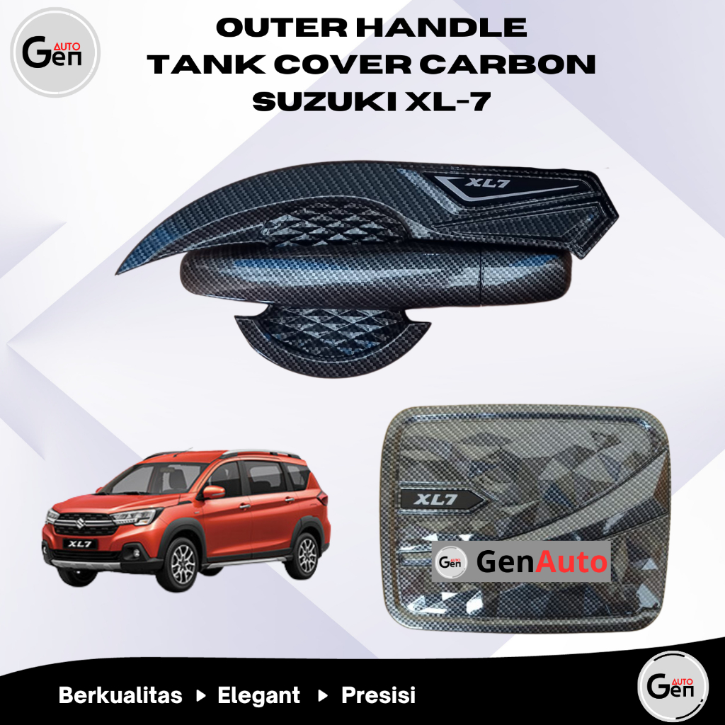Paket Outer Handle Tank Cover Suzuki XL-7 XL7 CARBON  Aksesoris Variasi Pegangan Anti Gores