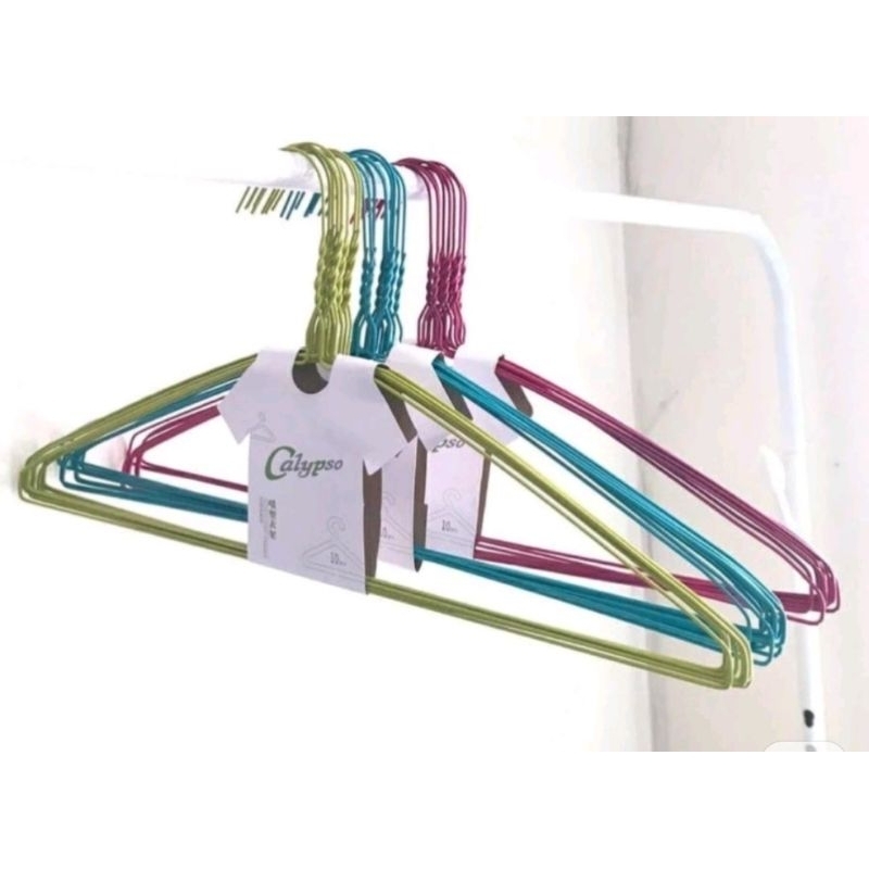 Gantungan Baju Hanger stainlees Warna Isi 10 Pics Hanger Kawat warna  stainllees