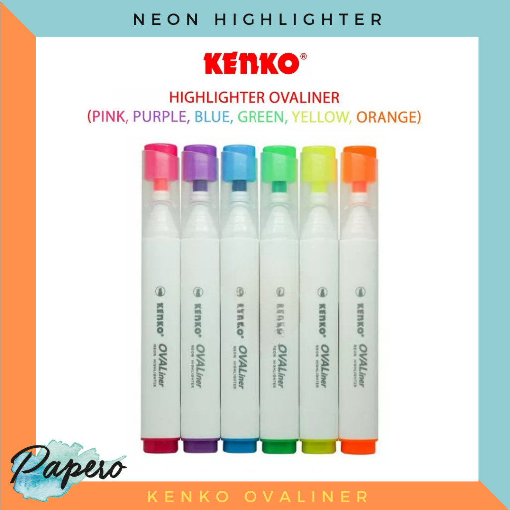 

Highlighter Ovaliner Neon / Fluorescent Pen / Highlighter Pen Kenko