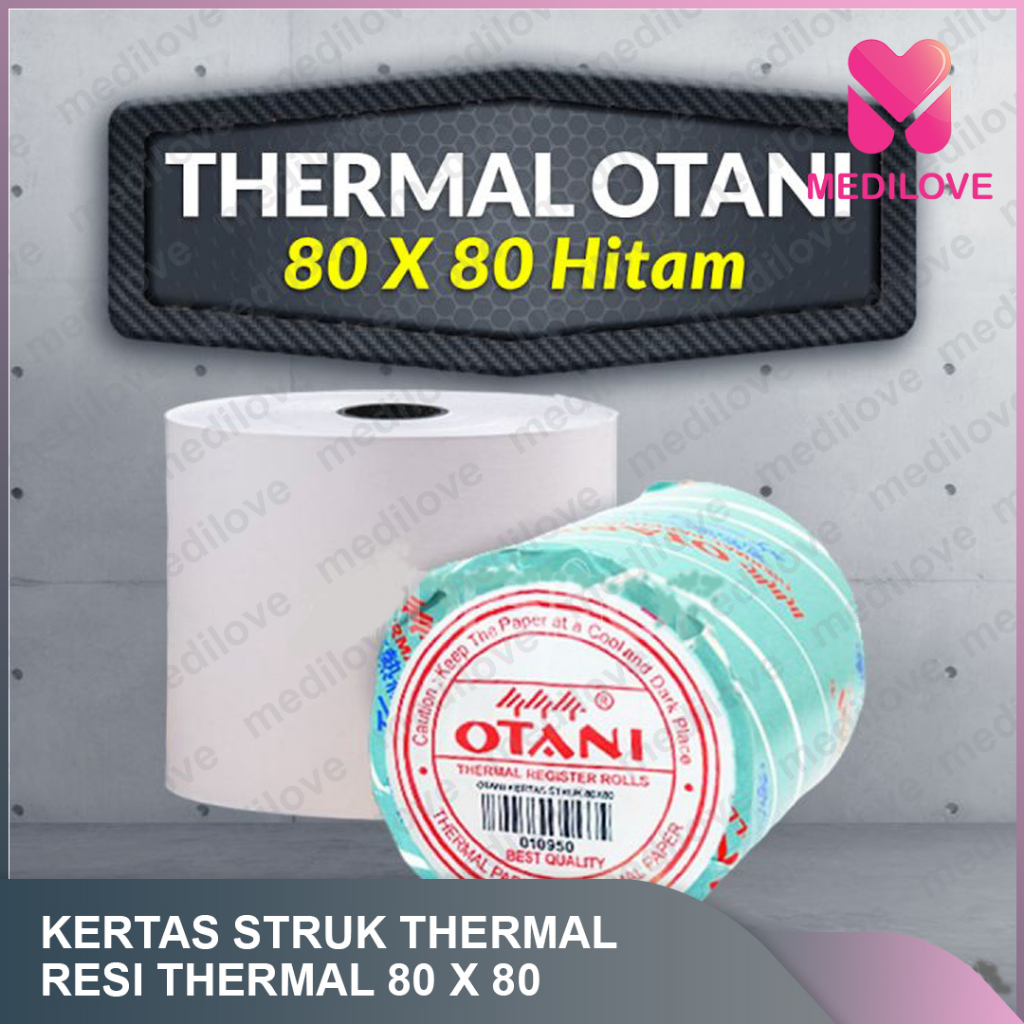 KERTAS THERMAL 80X80 MM CORE 15MM / KERTAS STRUK KASIR / KERTAS STRUK THERMAL 80 X 80 / STRUK THERMA