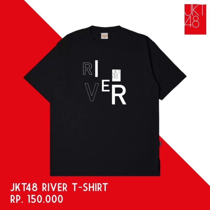 Kaos JKT48 River T-Shirt Merch - Free Stiker