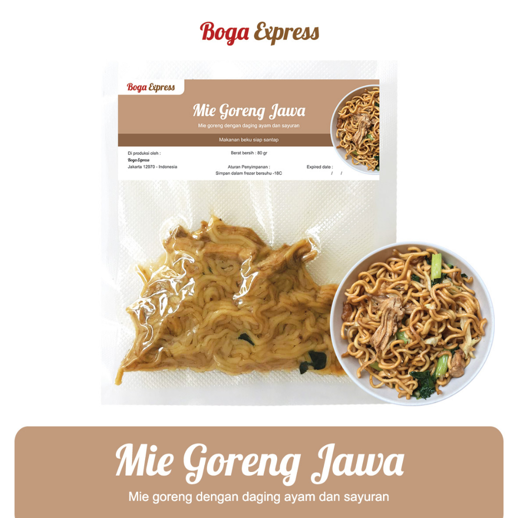 

Frozen Food Mie Goreng Jawa / Lauk Praktis / Makanan Beku