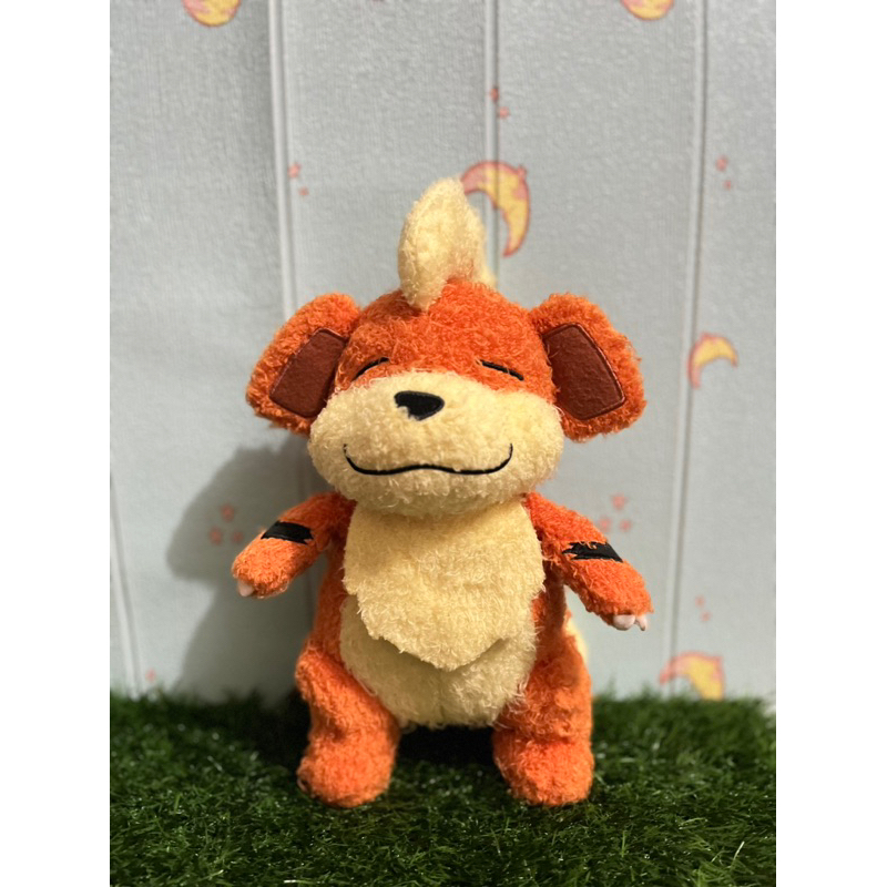 Boneka Plush Bulu Pokemon Growlithe Original Banpresto