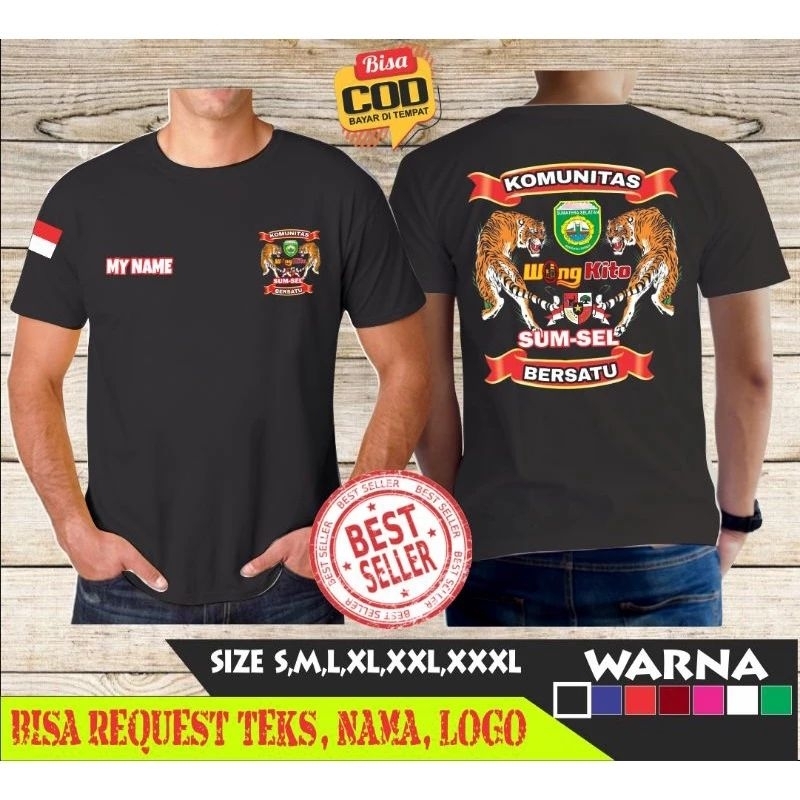 Kaos palembang sumatera selatan wong kito galo