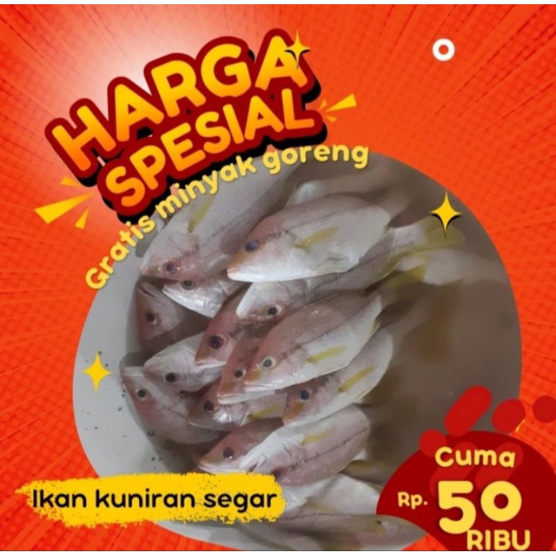 

Ikan kuniran segar 1kg (bukan frozen) free minyak goreng 1 liter