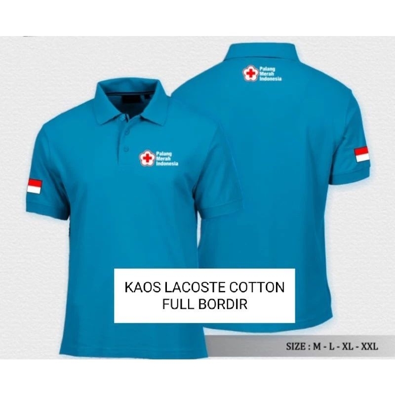 Kaos Polo PMI / Kaos Kerah PMI / baju PMI / polo shirt PMI / Seragam PMI / Seragam custom pria dan w